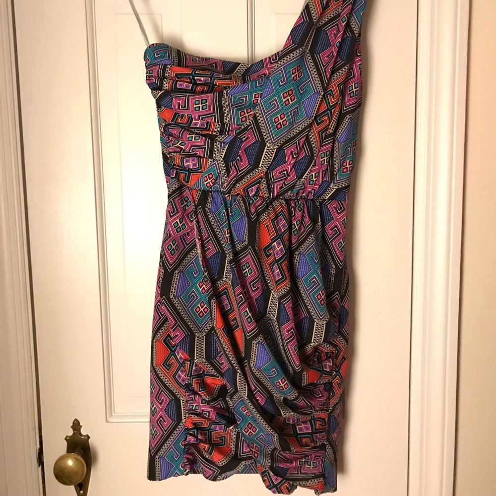 Multi color Mara Hoffman off shoulder dress